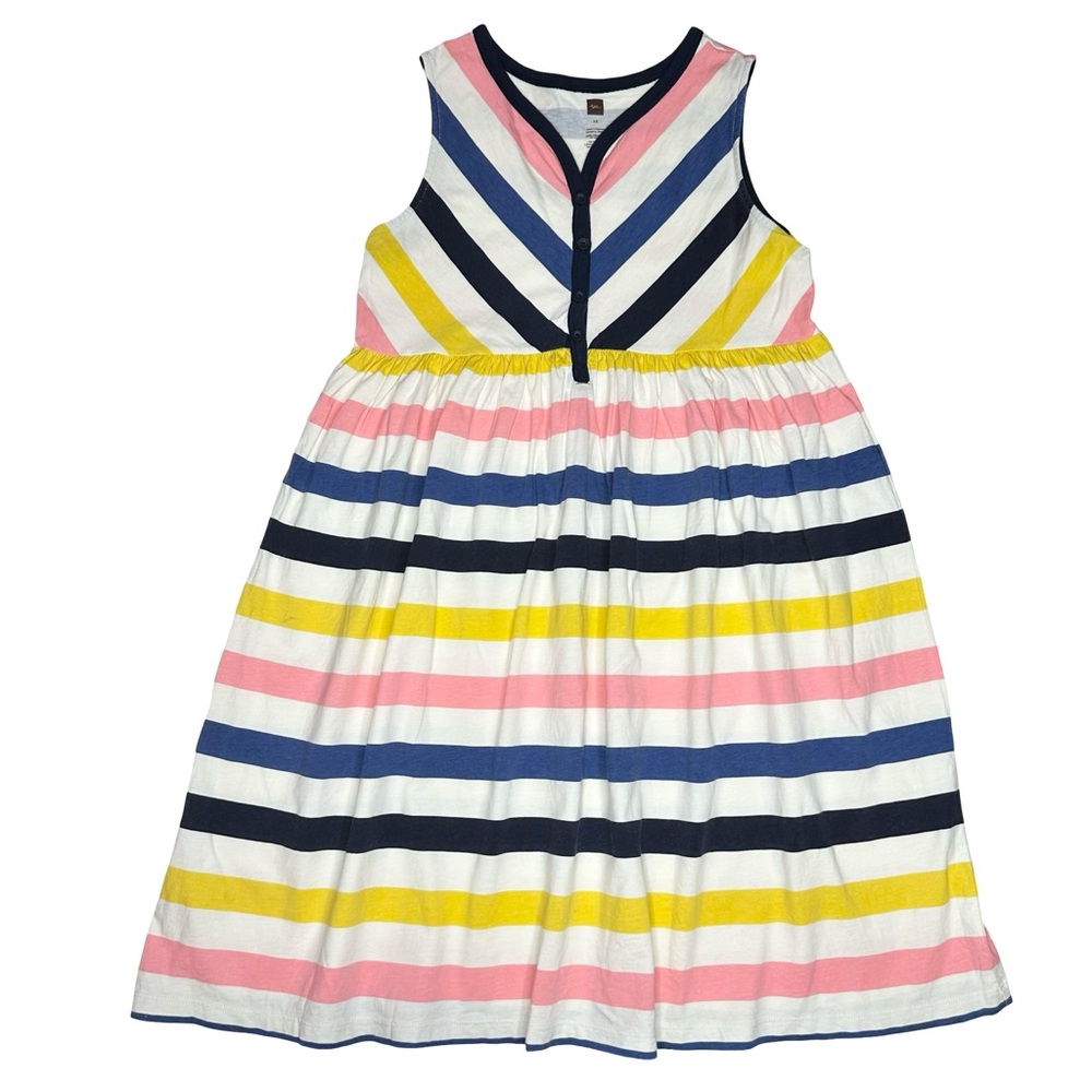 Tea Collection Addio Tramonto Henley Dress